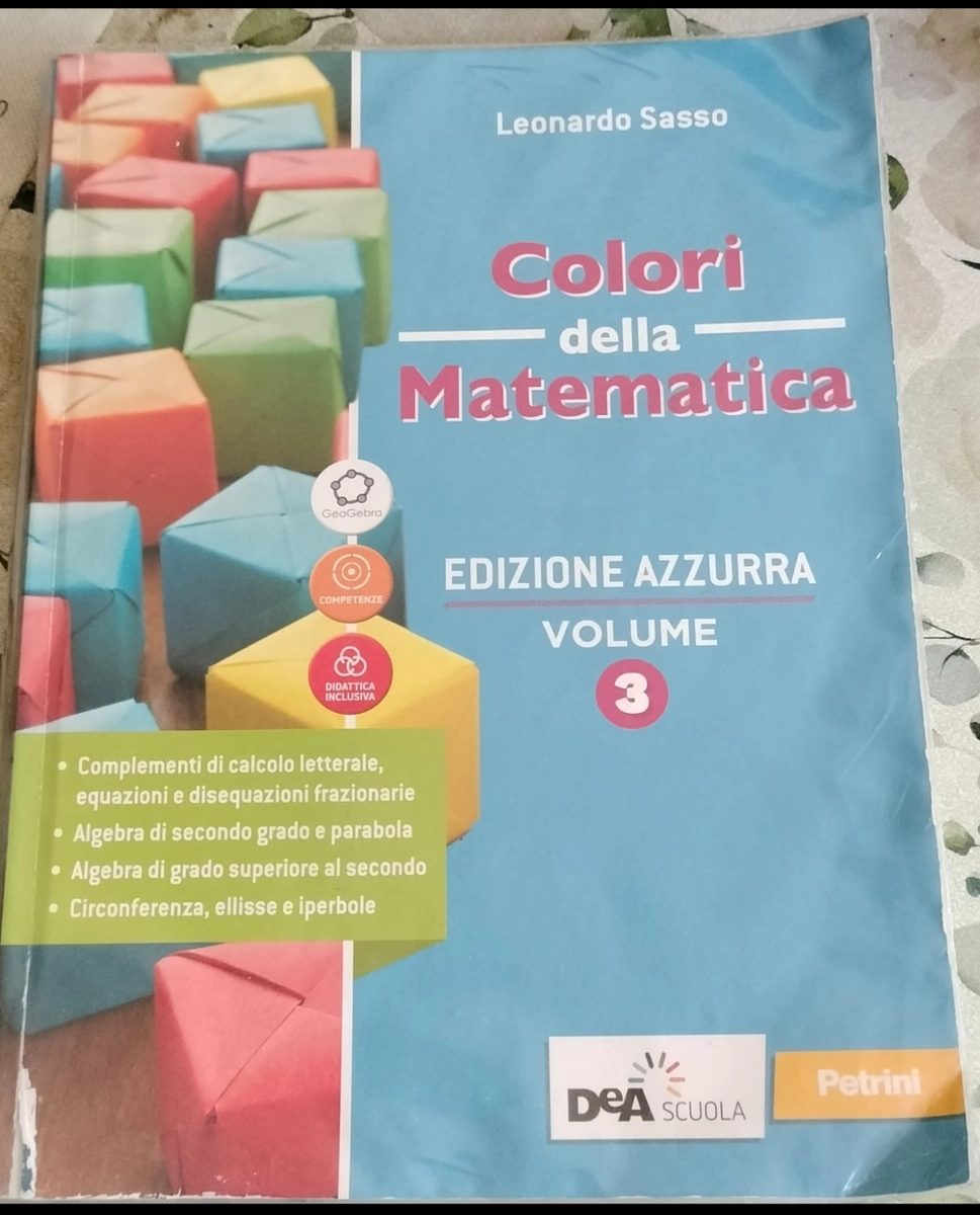 Colori della matematica edizione azzurra volume 3
